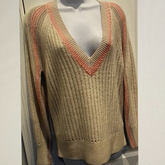 REISS BEIGE SWEATER SMALL EX COND - Picture 2 of 3